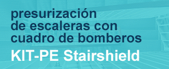 KIT-PE Stairshield para presurización de escaleras con cuadro de bomberos COMPBATOR